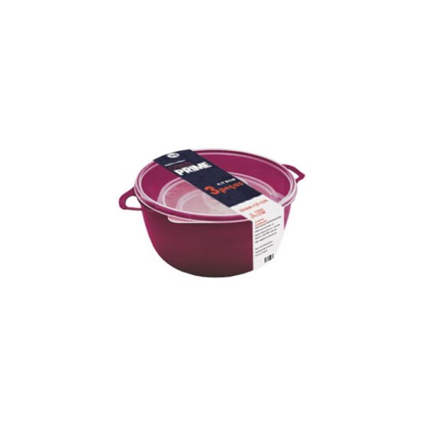 KIT 3 BOWLS COM TAMPA – CAPACIDADES: 500ML, 1,16L E 2,8L