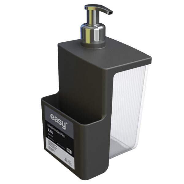PORTA SABÃO LÍQUIDO COM PUMP CROMADO 500ML