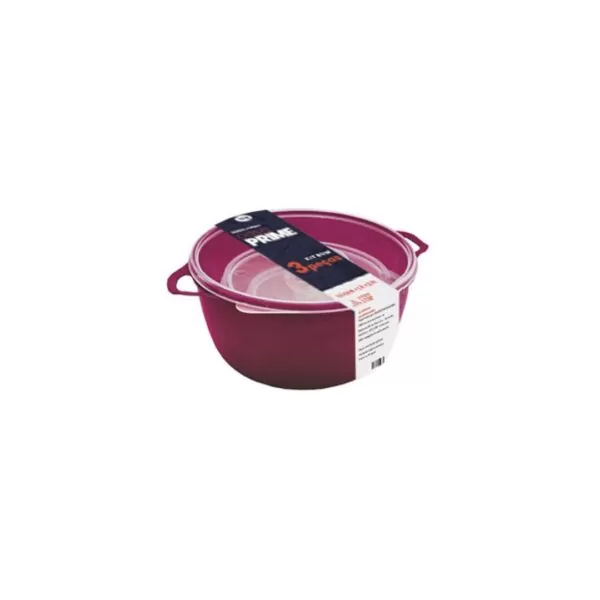 KIT 3 BOWLS COM TAMPA – CAPACIDADES: 500ML, 1,16L E 2,8L