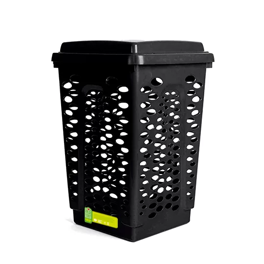 CESTO TELADO CANTO C/ TAMPA 40L