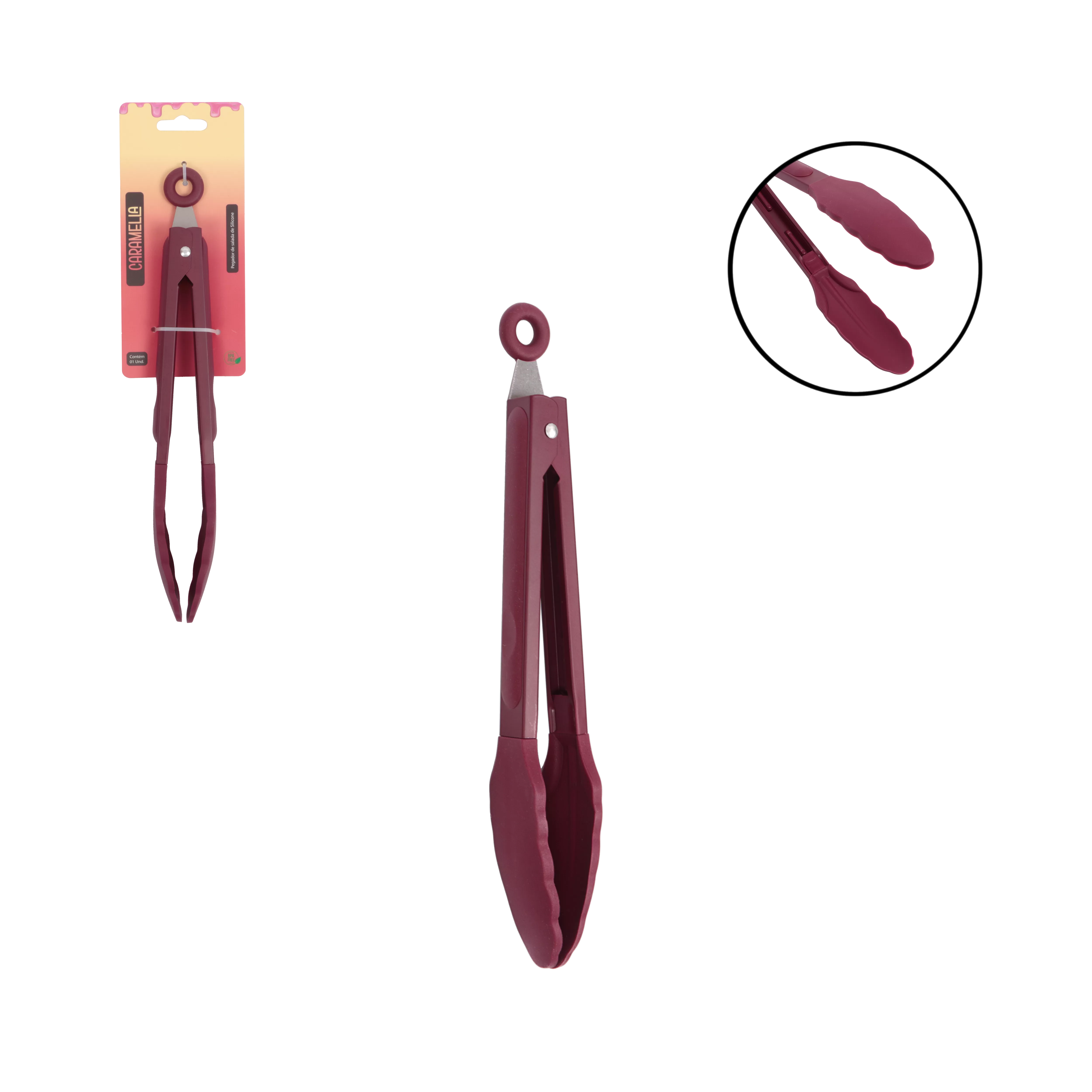 PEGADOR DE MASSA/SALADA SILICONE MARSALA